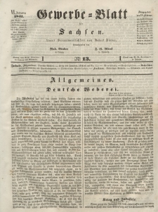 Gewerbe-Blatt für Sachsen. Jahrg. VI, 19. Februar, nr 13.