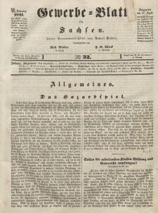 Gewerbe-Blatt für Sachsen. Jahrg. VI, 27. April, nr 32.
