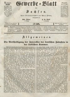 Gewerbe-Blatt für Sachsen. Jahrg. VI, 27. Juli, nr 58.
