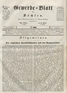 Gewerbe-Blatt für Sachsen. Jahrg. VI, 24. August, nr 66.