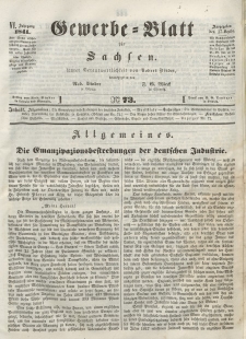 Gewerbe-Blatt für Sachsen. Jahrg. VI, 17. September, nr 73.