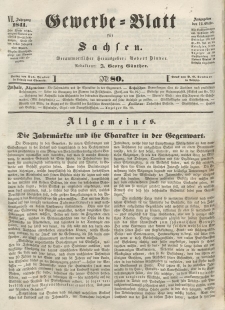 Gewerbe-Blatt für Sachsen. Jahrg. VI, 12. Oktober, nr 80.