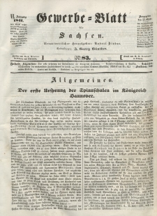 Gewerbe-Blatt für Sachsen. Jahrg. VI, 22. Oktober, nr 83.