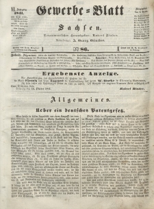Gewerbe-Blatt für Sachsen. Jahrg. VI, 2. November, nr 86.