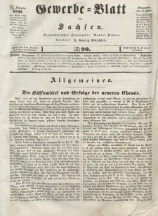 Gewerbe-Blatt für Sachsen. Jahrg. VI, 16. November, nr 90.