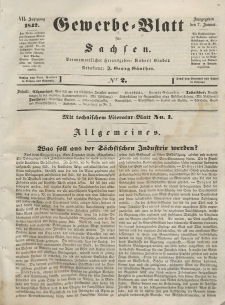 Gewerbe-Blatt für Sachsen. Jahrg. VII, 7. Januar, nr 2.