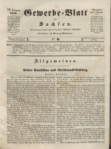 Gewerbe-Blatt für Sachsen. Jahrg. VII, 11. Januar, nr 3.