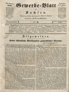 Gewerbe-Blatt für Sachsen. Jahrg. VII, 18. Januar, nr 5.