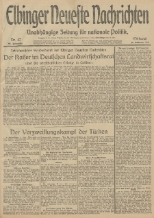 Elbinger Neueste Nachrichten, Nr. 42 Mittwoch 12 Februar 1913 65. Jahrgang