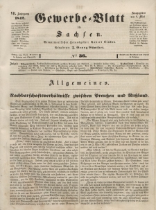 Gewerbe-Blatt für Sachsen. Jahrg. VII, 6. Mai, nr 36.