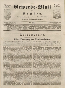 Gewerbe-Blatt für Sachsen. Jahrg. VII, 24. Mai, nr 41.