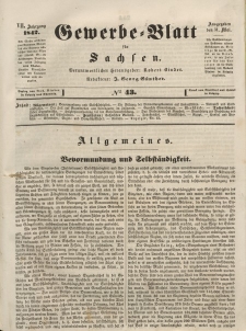 Gewerbe-Blatt für Sachsen. Jahrg. VII, 31. Mai, nr 43.