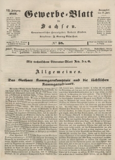 Gewerbe-Blatt für Sachsen. Jahrg. VII, 22. Juli, nr 58.