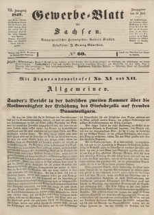 Gewerbe-Blatt für Sachsen. Jahrg. VII, 29. Juli, nr 60.