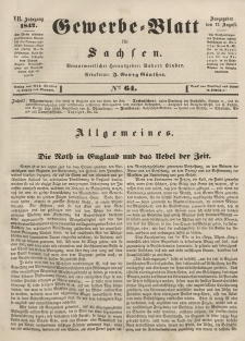 Gewerbe-Blatt für Sachsen. Jahrg. VII, 12. August, nr 64.
