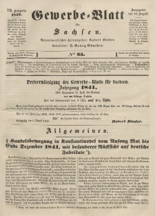 Gewerbe-Blatt für Sachsen. Jahrg. VII, 16. August, nr 65.