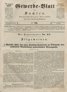 Gewerbe-Blatt für Sachsen. Jahrg. VII, 2. September, nr 70.