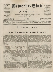 Gewerbe-Blatt für Sachsen. Jahrg. VII, 16. September, nr 74.