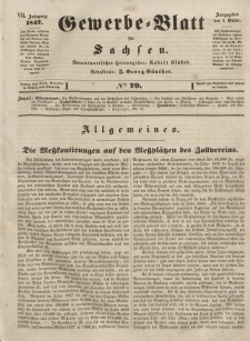 Gewerbe-Blatt für Sachsen. Jahrg. VII, 4. Oktober, nr 79.
