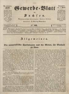 Gewerbe-Blatt für Sachsen. Jahrg. VII, 1. November, nr 87.