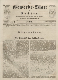 Gewerbe-Blatt für Sachsen. Jahrg. VII, 11. November, nr 90.