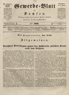 Gewerbe-Blatt für Sachsen. Jahrg. VII, 16. Dezember, nr 100.