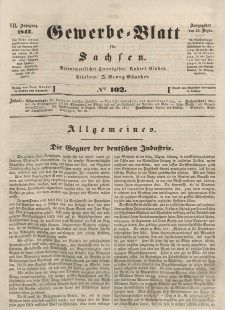 Gewerbe-Blatt für Sachsen. Jahrg. VII, 23. Dezember, nr 102.