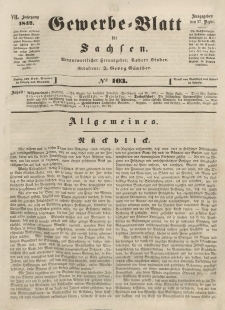 Gewerbe-Blatt für Sachsen. Jahrg. VII, 27. Dezember, nr 103.