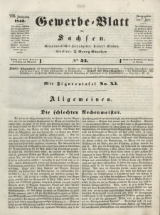 Gewerbe-Blatt für Sachsen. Jahrg. VIII, 7. Juli, nr 54.