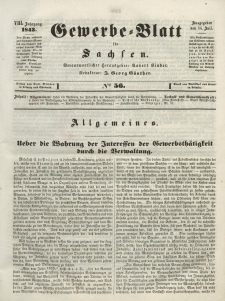 Gewerbe-Blatt für Sachsen. Jahrg. VIII, 14. Juli, nr 56.