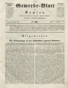 Gewerbe-Blatt für Sachsen. Jahrg. VIII, 25. Juli, nr 59.