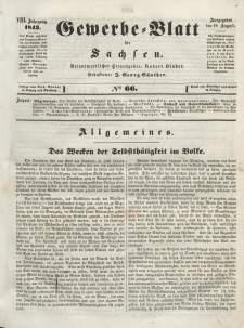 Gewerbe-Blatt für Sachsen. Jahrg. VIII, 18. August, nr 66.