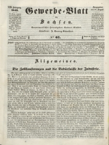 Gewerbe-Blatt für Sachsen. Jahrg. VIII, 22. August, nr 67.