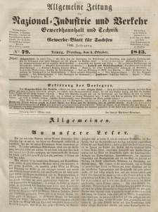 Gewerbe-Blatt für Sachsen. Jahrg. VIII, Dienstag, 3. Oktober, nr 79.