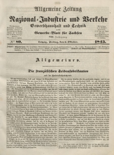 Gewerbe-Blatt für Sachsen. Jahrg. VIII, Freitag, 3. Oktober, nr 80.