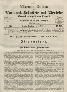 Gewerbe-Blatt für Sachsen. Jahrg. VIII, Dienstag, 24. Oktober, nr 85.