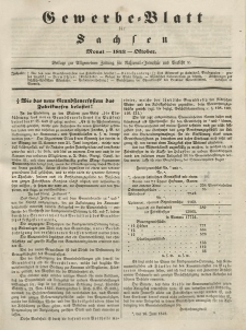 Gewerbe-Blatt für Sachsen. Jahrg. VIII, Oktober (Beilage)