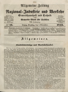 Gewerbe-Blatt für Sachsen. Jahrg. VIII, Dienstag, 7. November, nr 89.