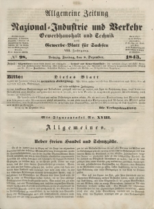 Gewerbe-Blatt für Sachsen. Jahrg. VIII, Freitag, 8. Dezember, nr 98.