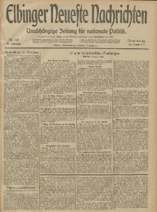 Elbinger Neueste Nachrichten, Nr. 235 Donnerstag 28 August 1913 65. Jahrgang