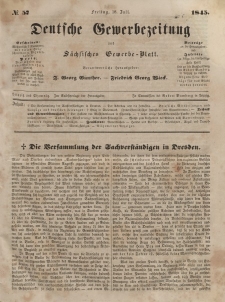 Deutsche Gewerbezeitung und Sächsisches Gewerbeblatt, Jahrg. X. Freitag, 18. Juli, nr 57.