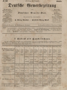 Deutsche Gewerbezeitung und Sächsisches Gewerbeblatt, Jahrg. X. Freitag, 22. August, nr 67.