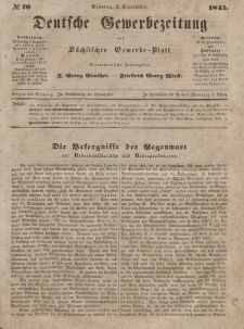 Deutsche Gewerbezeitung und Sächsisches Gewerbeblatt, Jahrg. X. Dienstag, 2. September, nr 70.
