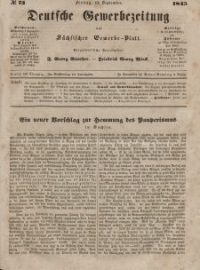 Deutsche Gewerbezeitung und Sächsisches Gewerbeblatt, Jahrg. X. Freitag, 12. September, nr 73.