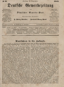 Deutsche Gewerbezeitung und Sächsisches Gewerbeblatt, Jahrg. X. Freitag, 19. September, nr 75.