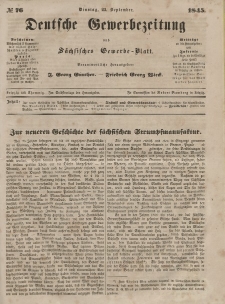 Deutsche Gewerbezeitung und Sächsisches Gewerbeblatt, Jahrg. X. Dienstag, 23. September, nr 76.