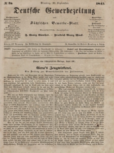 Deutsche Gewerbezeitung und Sächsisches Gewerbeblatt, Jahrg. X. Dienstag, 30. September, nr 78.