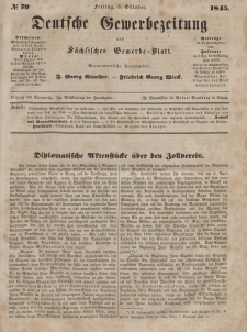 Deutsche Gewerbezeitung und Sächsisches Gewerbeblatt, Jahrg. X. Freitag, 3. Oktober, nr 79.