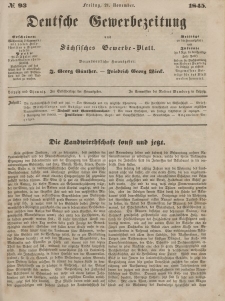 Deutsche Gewerbezeitung und Sächsisches Gewerbeblatt, Jahrg. X. Freitag, 21. November, nr 93.