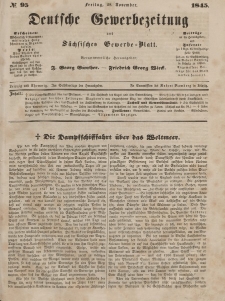 Deutsche Gewerbezeitung und Sächsisches Gewerbeblatt, Jahrg. X. Freitag, 28. November, nr 95.